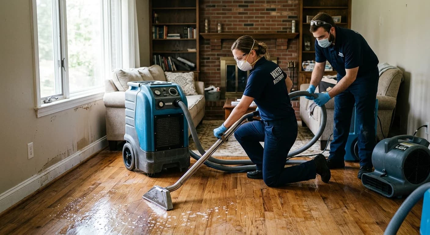 Professional water damage restoration work - What is the Typical Process Involved?